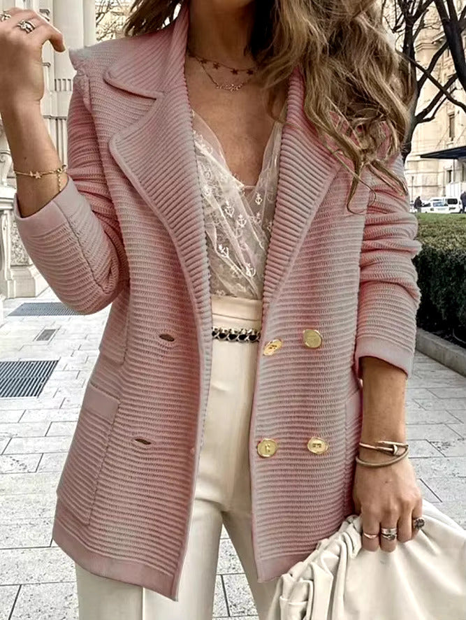 Birgitte™ | Afslappet og elegant blazer med ribkant