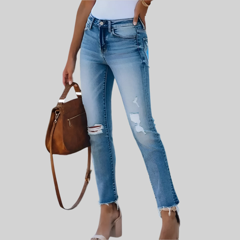 Signe™ | Trendy ripped jeans til kvinder