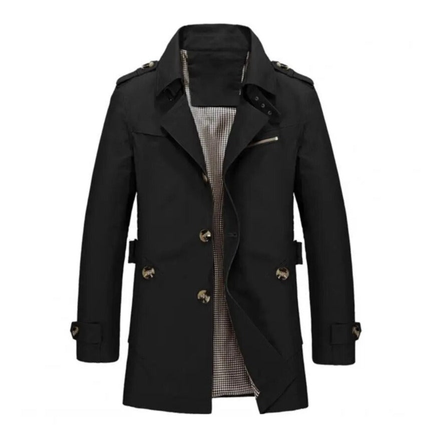 Luke™ | Stilfuld trenchcoat til mænd